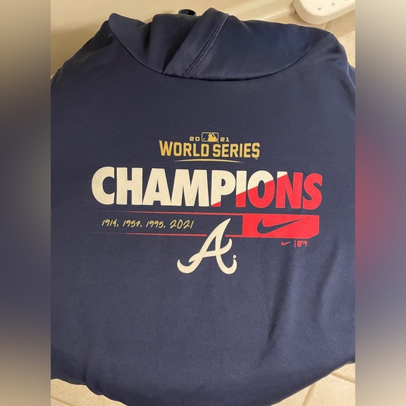 Nike Atlanta Braves 2021 World Series Hoodie - Juniors / Men Small - Picture 4 of 6
